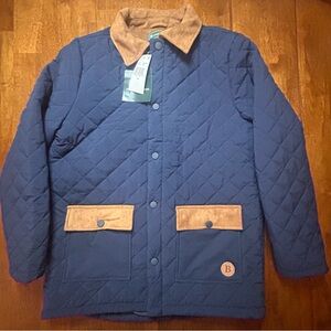 NWT B by Brooks Brothers Big Boys Navy Quilted Field Jacket